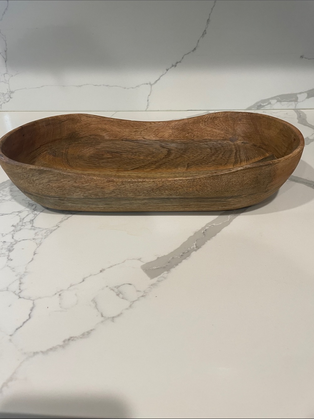 Natural Wood Dough Bowl - Brown - Picture 5 of 6